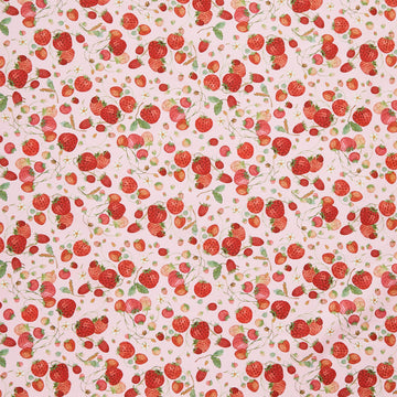 Forest Fruits - Strawberries Pink Yardage