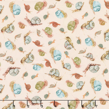 Forest Fruits - Snails Beige Yardage