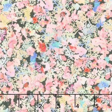 Forest Fruits - Sweet Pollen Charcoal Yardage