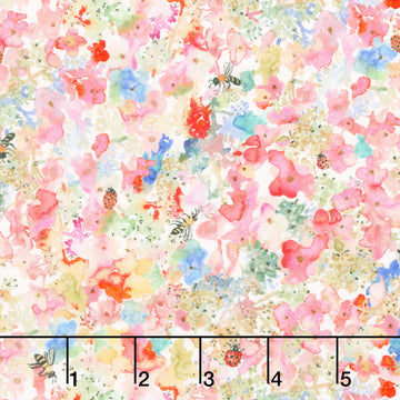 Forest Fruits - Sweet Pollen Pink Yardage