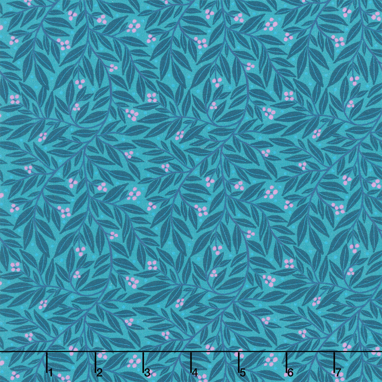 Dayspring - Vines & Berries Teal Yardage