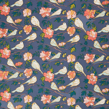 Lush Life - Birds of a Feather Periwinkle Yardage