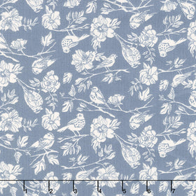 Lush Life - Birdsong Periwinkle Yardage