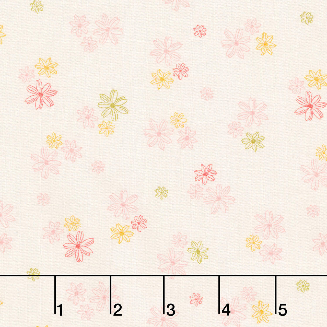 Lush Life - Dappled Daisies Ivory Yardage