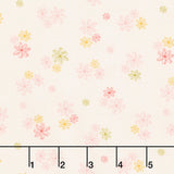 Lush Life - Dappled Daisies Ivory Yardage
