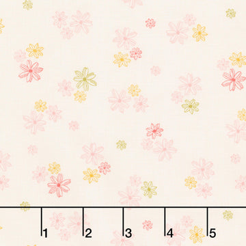 Lush Life - Dappled Daisies Ivory Yardage