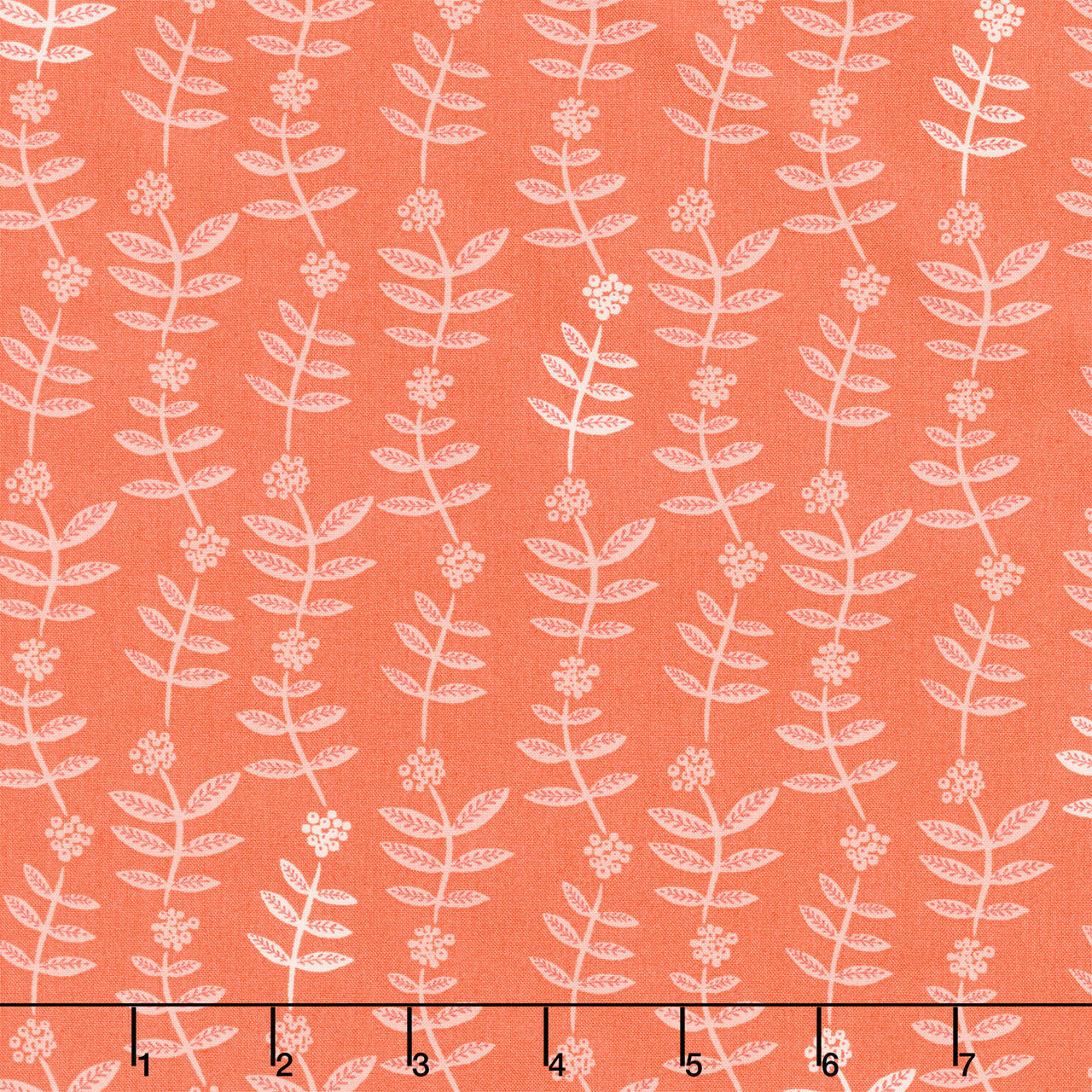 Lush Life - Flower Chain Coral Yardage