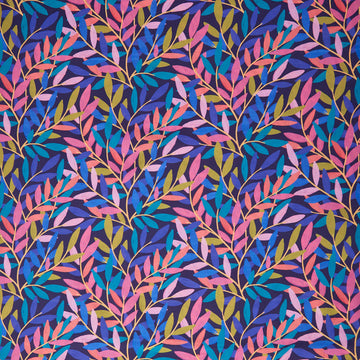 108" Quilt Back - Dayspring Twilight Tendrils Midnight 108" Wide Backing