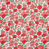 Merry Go Round - Blooming Meadow Red Yardage