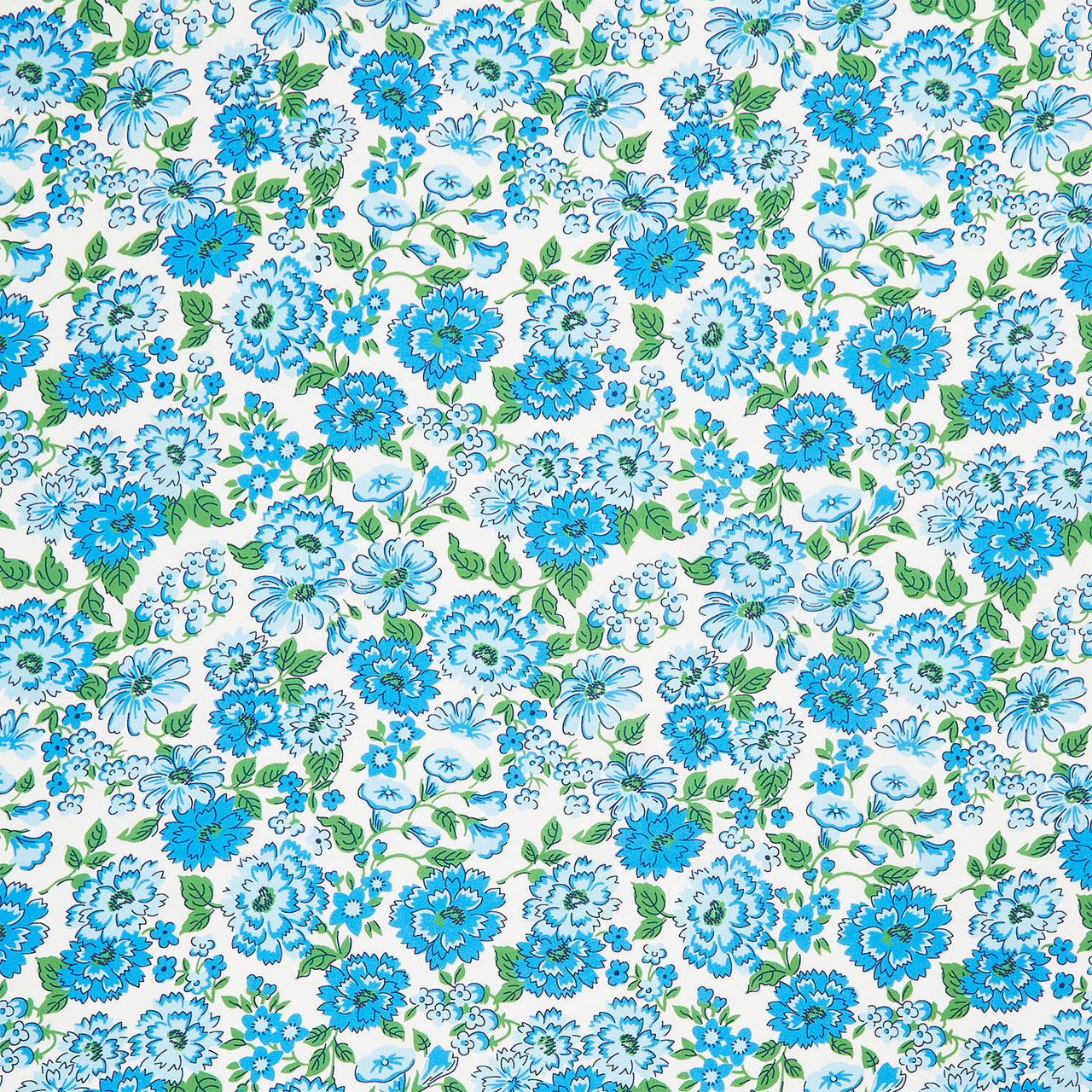 Merry Go Round - Blooming Meadow Blue Yardage