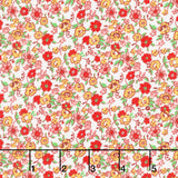Merry Go Round - Flowing Flowers Red Yardage