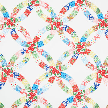 Merry Go Round Double Wedding Ring Multi 108" Wide Backing