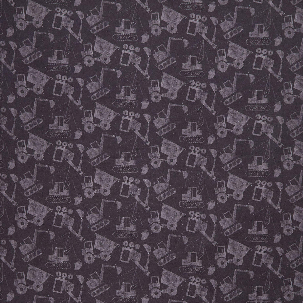 Diggers and Dozers - Load by Load Dirt Black Yardage