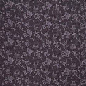 Diggers and Dozers - Load by Load Dirt Black Yardage