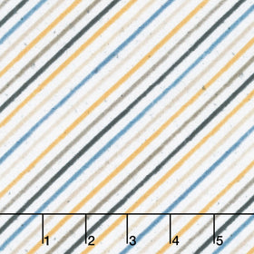 Diggers and Dozers - Building Beams Stripe Cloud Yellow Yardage