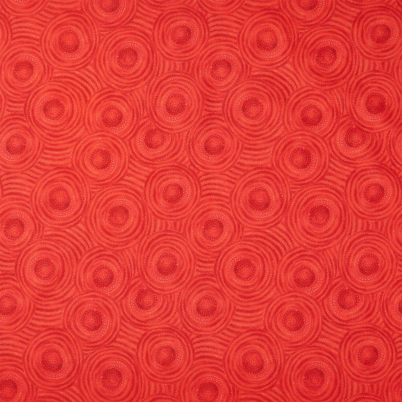 Cats Around Town - Zoomies Red Yardage