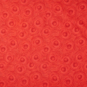 Cats Around Town - Zoomies Red Yardage