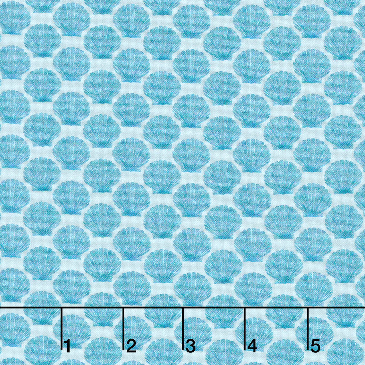 Ocean Life - Shell Aqua Yardage