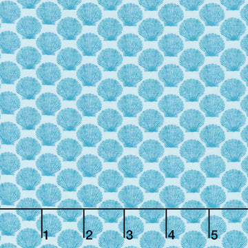 Ocean Life - Shell Aqua Yardage