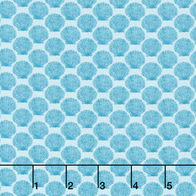 Ocean Life - Shell Aqua Yardage