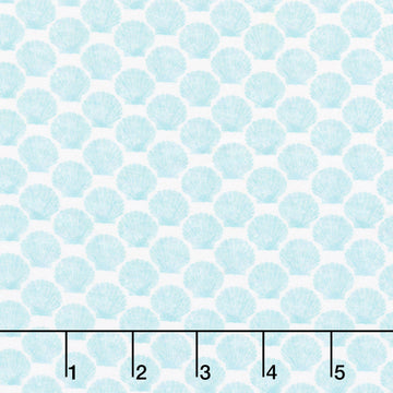 Ocean Life - Shell Turquoise Yardage