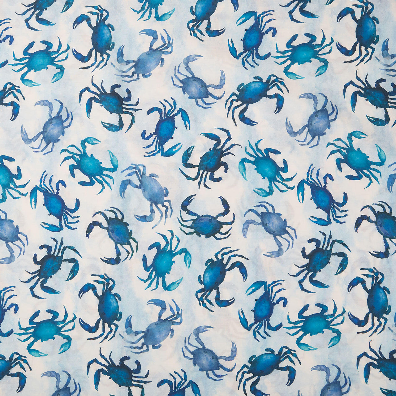 Ocean Life - Blue Crabs Mist 108" Wide Backing
