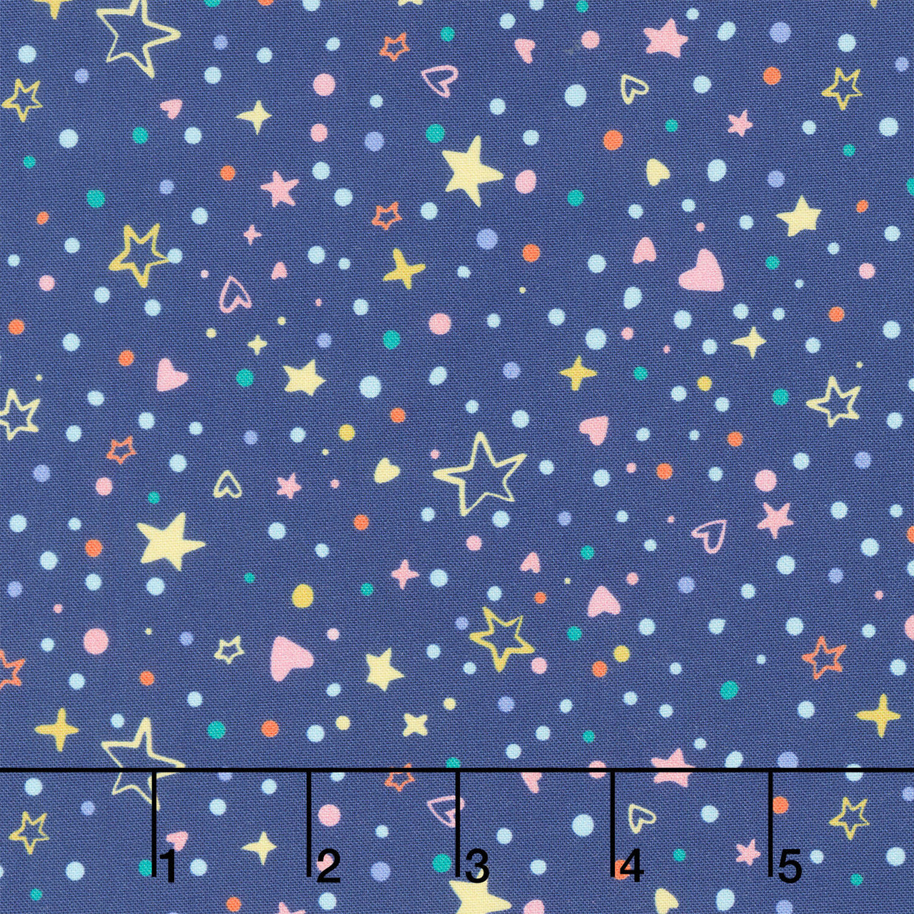Rainbow Vale - Confetti Sparkle Midnight Yardage