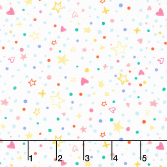 Rainbow Vale - Confetti Sparkle Cloud Yardage