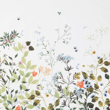 Bloomfield - Wild Blooms Double Border Ivory Yardage