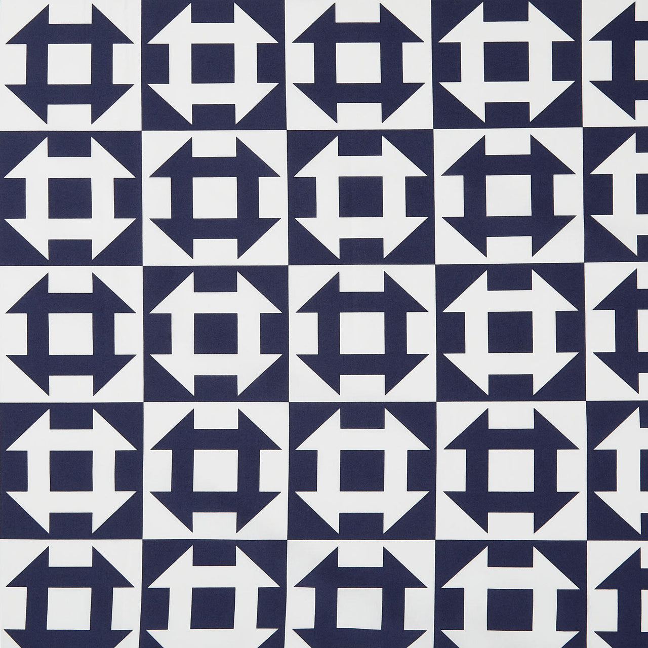 Perfect Points II - Churn Dash Navy Yardage