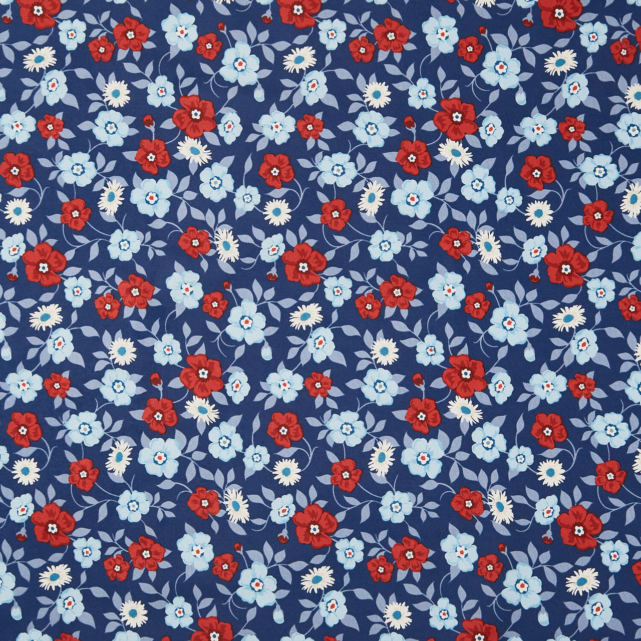 Front Porch - Vining Blooms Navy Yardage