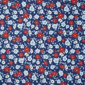 Front Porch - Vining Blooms Navy Yardage