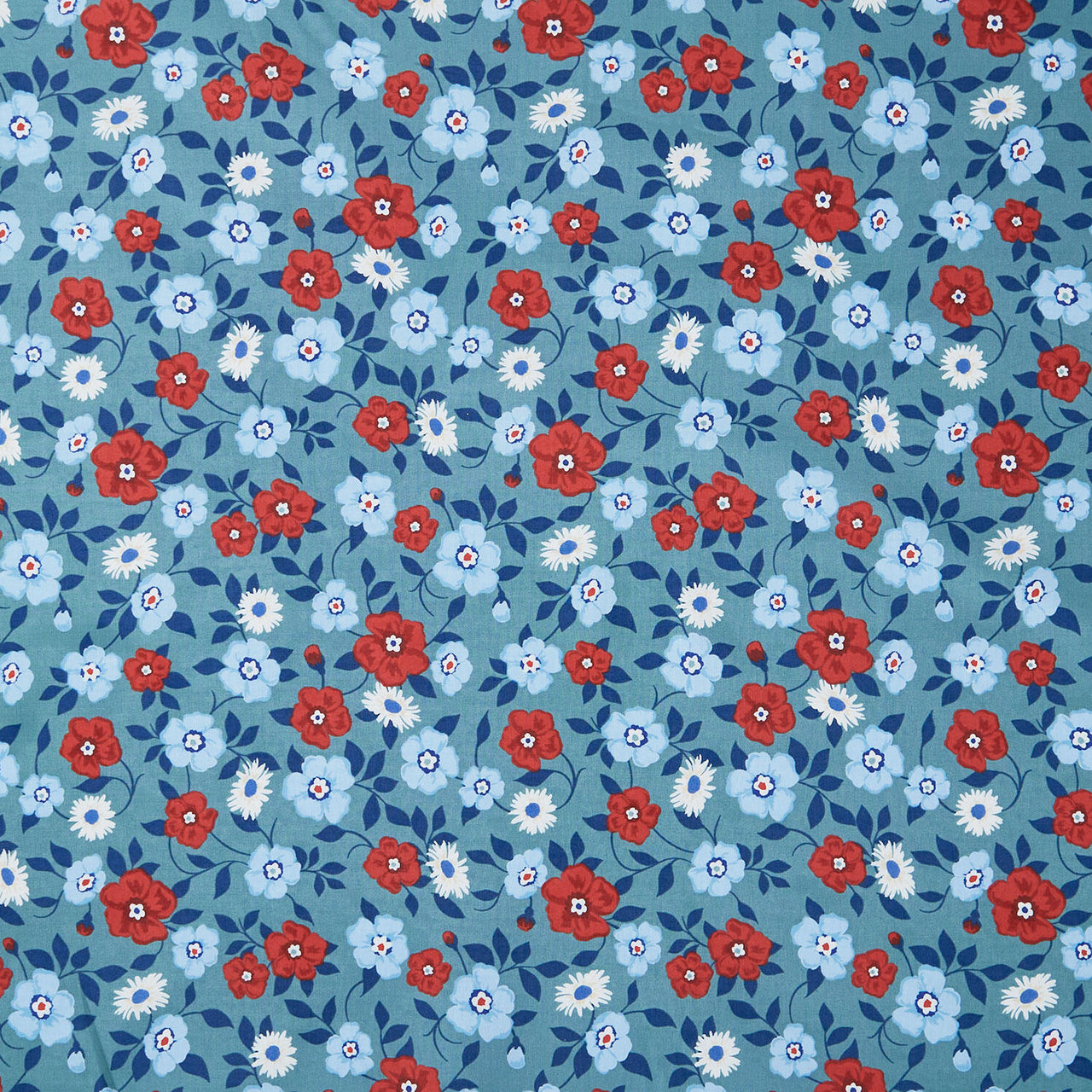 Front Porch - Vining Blooms Spruce Yardage