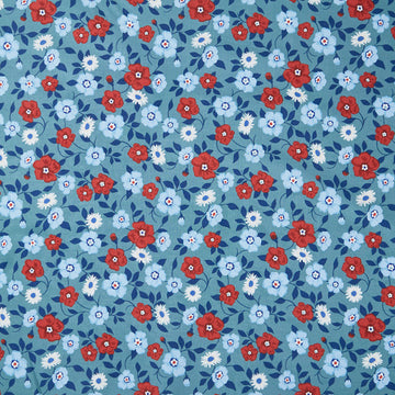 Front Porch - Vining Blooms Spruce Yardage