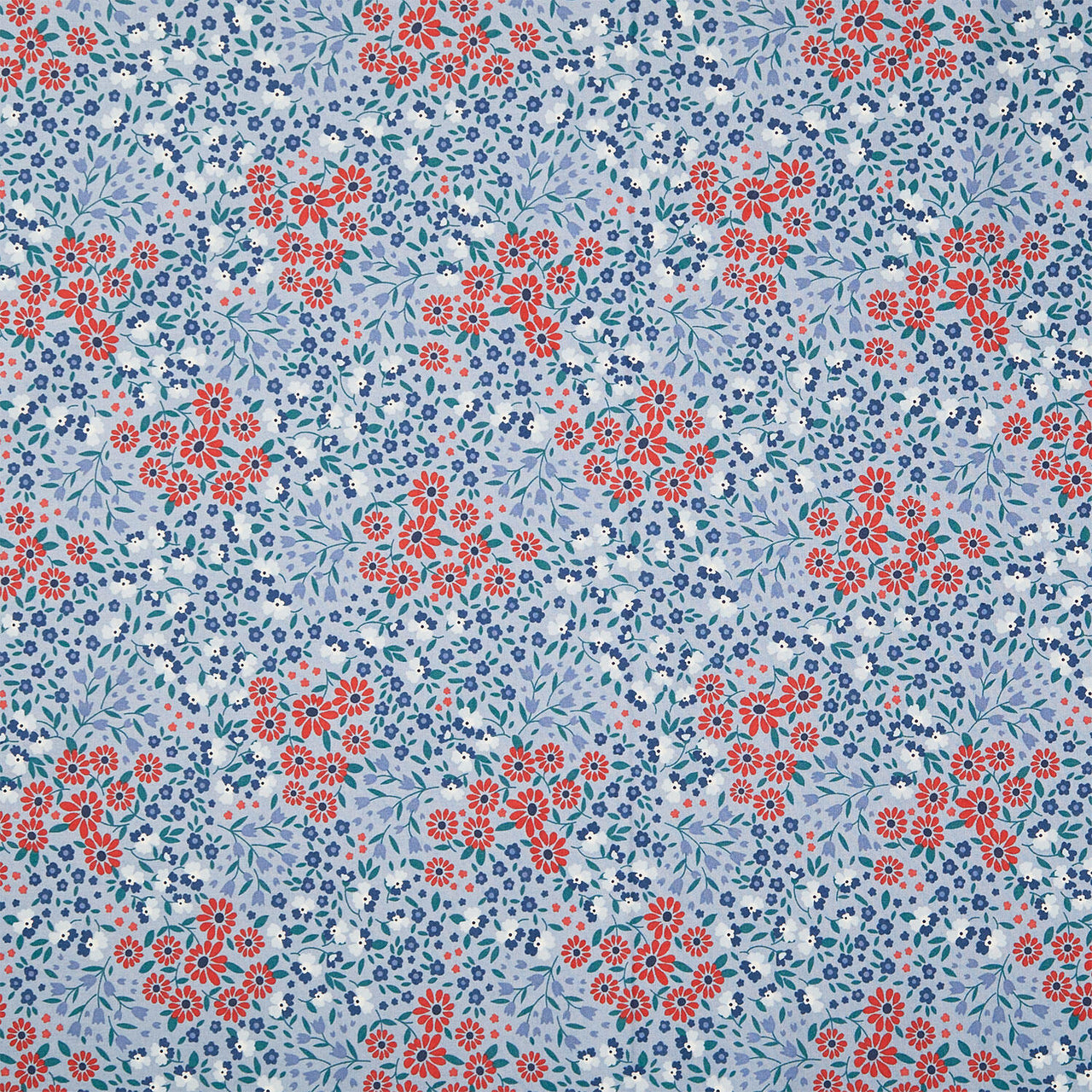 Front Porch - Ditsy Garden Powder Blue Yardage