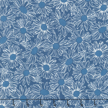 Front Porch - Daisy Field Navy Yardage