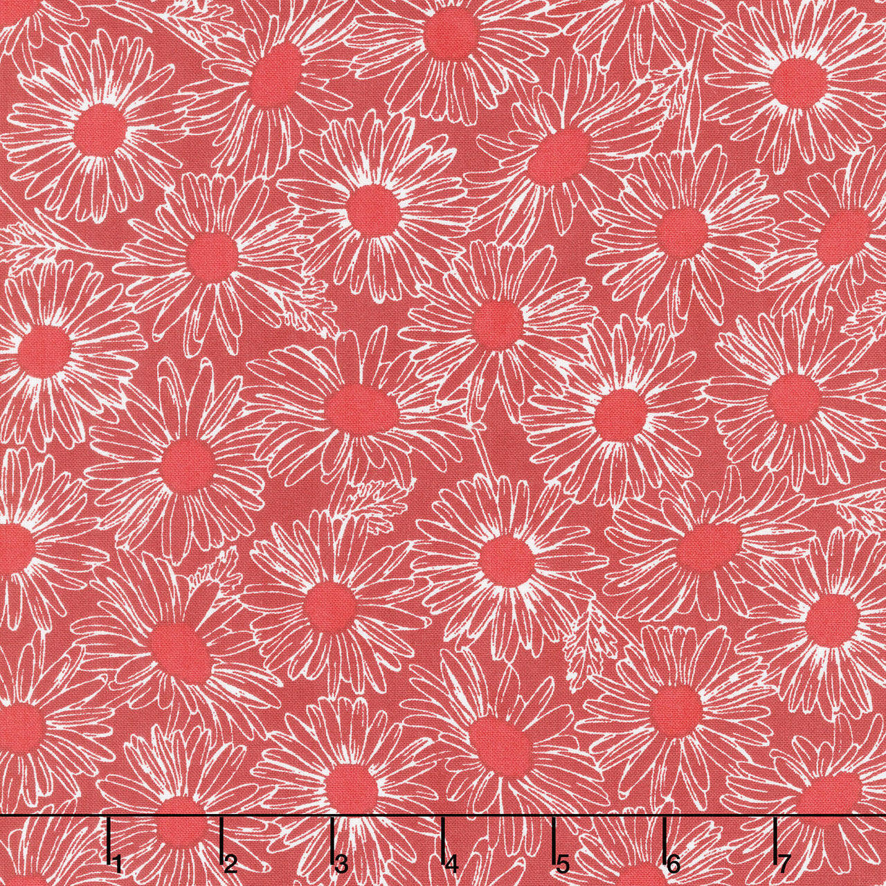 Front Porch - Daisy Field Cherry Yardage