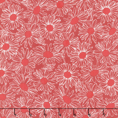Front Porch - Daisy Field Cherry Yardage