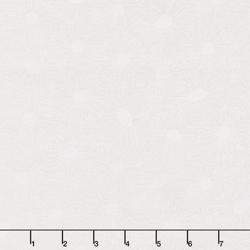 Front Porch - Daisy Field White On White Yardage