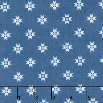 Front Porch - Quilt Star Navy Yardage
