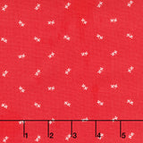 Front Porch - Sprinkled Leaves Red Yardage