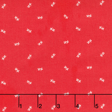 Front Porch - Sprinkled Leaves Red Yardage