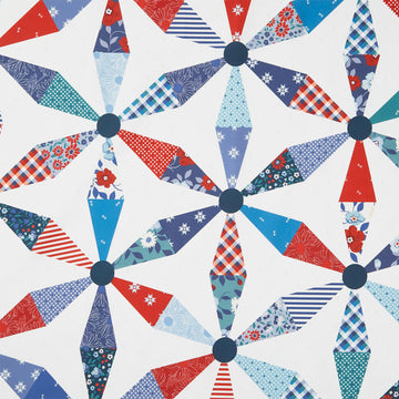 Front Porch - Spinning Daisies Wholecloth Multi Yardage