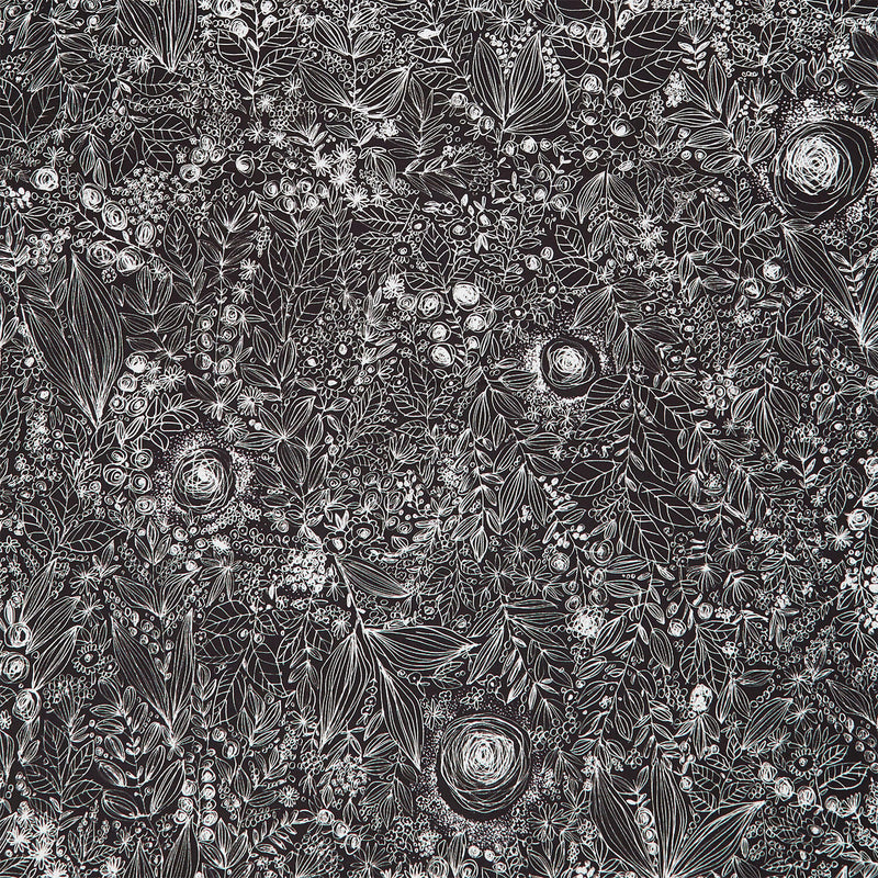 Pen and Petal - Daydream Black Yardage