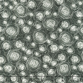 Pen and Petal - Roses Black Yardage