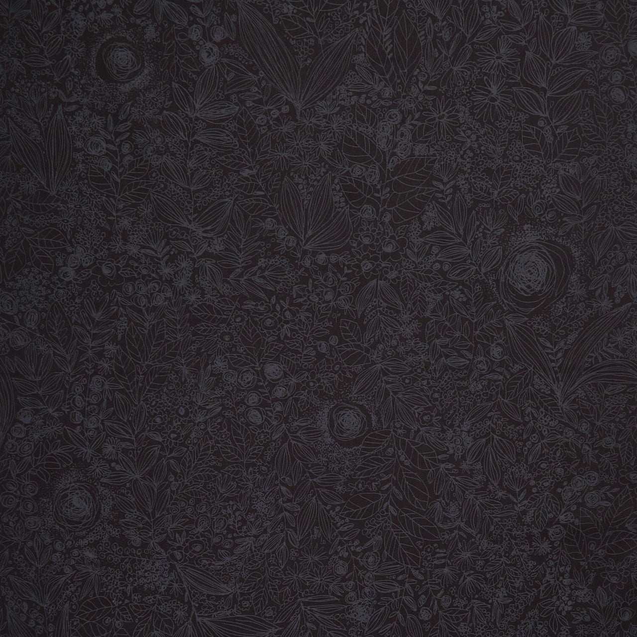 Pen and Petal - Daydream Black On Black 108" Wide Backing