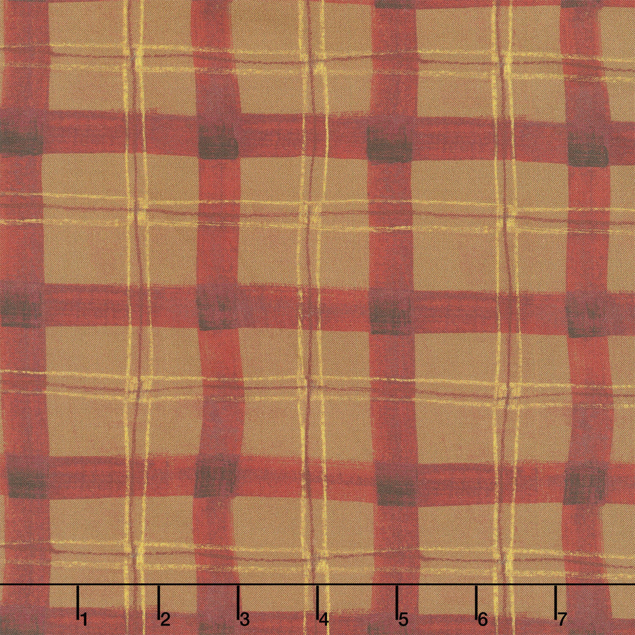 The Plaid One - Proper Plaid Cinnamon Yardage