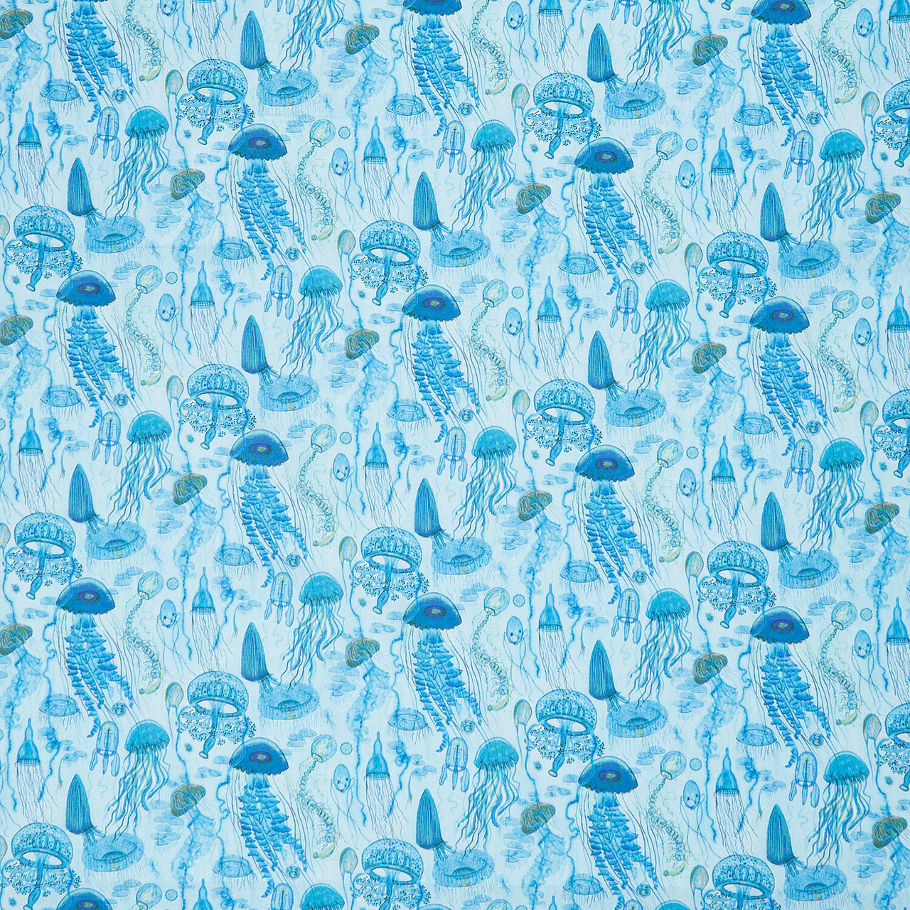 Deep Blue - Jellyfish Field Aqua Yardage
