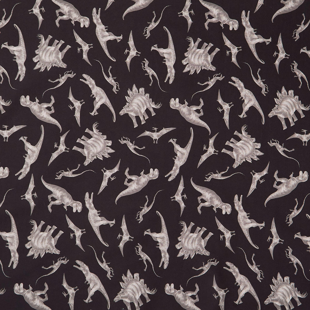 Prehistoric Paradise - Dinosaur Traces Soot Yardage