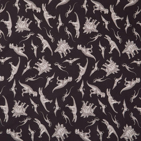 Prehistoric Paradise - Dinosaur Traces Soot Yardage